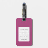 ラマ荷物タグ ラゲッジタグ (裏面縦)