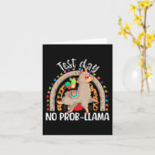 ラマ試験日2024年5月No Prob-Llama Llama Teache カード (黄色い花)