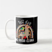 ラマ試験日2024年5月No Prob-Llama Llama Teache コーヒーマグカップ (左)