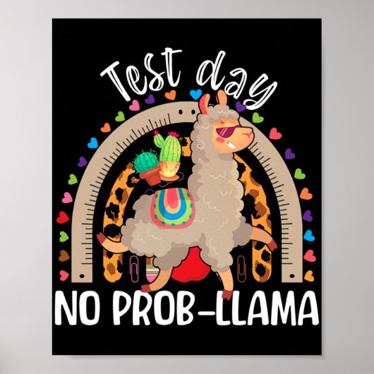 ラマ試験日2024年5月No Prob-Llama Llama Teache ポスター (正面)