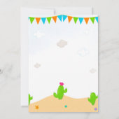 ラマ誕生日の招待アルパカパーティの招待状 招待状 (裏面)