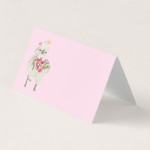 ラマ誕生日パーティーメニューカード