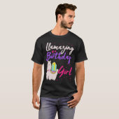 ラマ誕生日パーティーLlaming Cute Girls 7th 8th Tシャツ (正面フル)