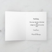 ラマ誕生日ラマの誕生日! カード (内部)