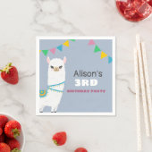 ラマ誕生日 スタンダードカクテルナプキン (インサイチュ)