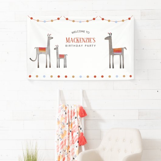 ラマ誕生日 横断幕 (インサイチュ)