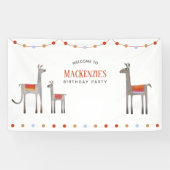 ラマ誕生日 横断幕 (横)