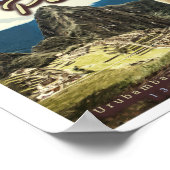 ラマ語 – マチュピチペルー ポスター (角)