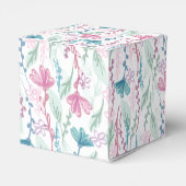 ラマ赤ちゃんシャワーかわいいブルーボーイ フェイバーボックス (裏面サイド)