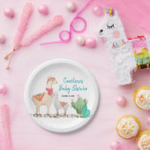 ラマ赤ちゃんシャワー紙プレート ペーパープレート (パーティー)