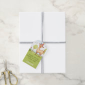 ラマ野外キッズ誕生祝い ギフトタグ (より糸付き)