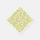 ラマ野外キッズ誕生祝い スタンダードカクテルナプキン (角)