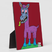 ラマ間抜けモンスター フォトプラーク (側面)