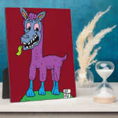 ラマ間抜けモンスター フォトプラーク (側面)