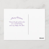 ラマ雪写真クリスマス ポストカード (裏面)