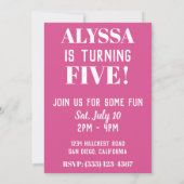 ラマ飛んでいる招待状 招待状 (裏面)