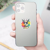 ラマ魔法当社のステッユニーククデザインを発見 シール (スマートフォン)