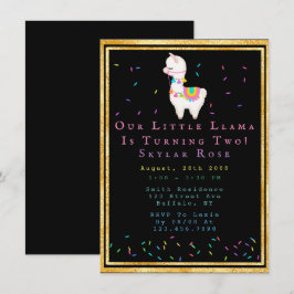 ラマ00thフェスタ誕生日パーティー 招待状