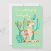 ラマ ただありがとうを言う - カスタムラマカード サンキューカード (正面)