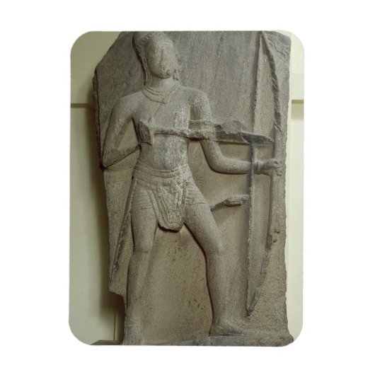 ラマ，カンチプラム，タミル・ナードゥ，パラヴァ王朝(gr) マグネット (縦)