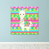 ラマ キャンバスプリント (インサイチュ (ウッドフロア))