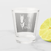 ラマ・ギフト |ラマおもしろい ショットグラス (裏面)