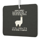 ラマ・ギフト |人々は真剣に カーエアーフレッシュナー (左)