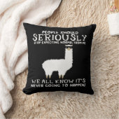 ラマ・ギフト |人々は真剣に クッション (ブランケット)