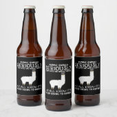 ラマ・ギフト |人々は真剣に ビールラベル (ボトル)