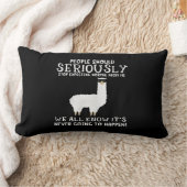 ラマ・ギフト |人々は真剣に ランバークッション (ブランケット)