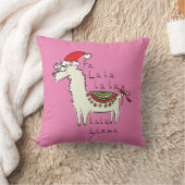 ラマ・クリスマス・キッズ可愛おもしろいい クッション (ブランケット)