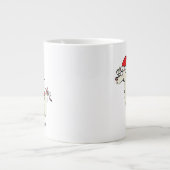ラマ・クリスマス・キッズ可愛おもしろいい ジャンボコーヒーマグカップ (正面)