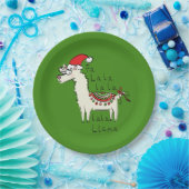 ラマ・クリスマス・キッズ可愛おもしろいい ペーパープレート (パーティー)