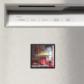 ラマ，ゴング&電話 – カトマンズ，ネパール マグネット (インサイチュ (食洗機))