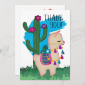 ラマ・サンキュー | テキストの追加 サンキューカード (正面/裏面)