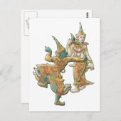 ラマ・シタ – ラマヤナ・ヒンドゥー教の女神 ポストカード (正面/裏面)