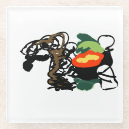 ラマ・ジョイ ガラスコースター