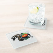 ラマ・ジョイ ガラスコースター (アングル)