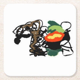 ラマ・ジョイ スクエアペーパーコースター