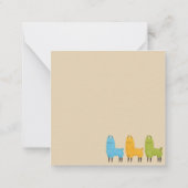 ラマ ノートカード (裏面)