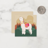 ラマ ノートカード (正面/裏面インサイチュ)