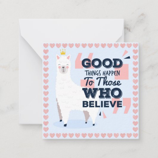 ラマ ノートカード (正面)