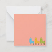 ラマ ノートカード (裏面)