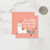 ラマ ノートカード (正面/裏面インサイチュ)