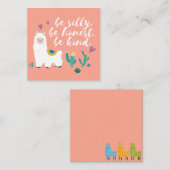 ラマ ノートカード (正面/裏面)