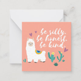 ラマ ノートカード