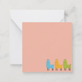 ラマ ノートカード (裏面)