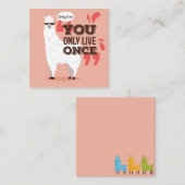 ラマ ノートカード (正面/裏面)