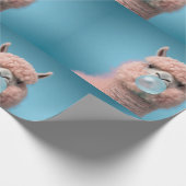 ラマ・バブルガムおもしろい ラッピングペーパー (角)