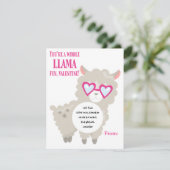 ラマ・バレンタイン遊の土産カード エンクロージャーカード (スタンド正面)